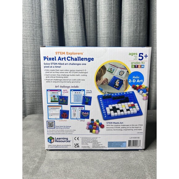 Learning Resources STEM Explorers Pixel Art Challenge Homeschool Kids Toy - Picture 8 of 8